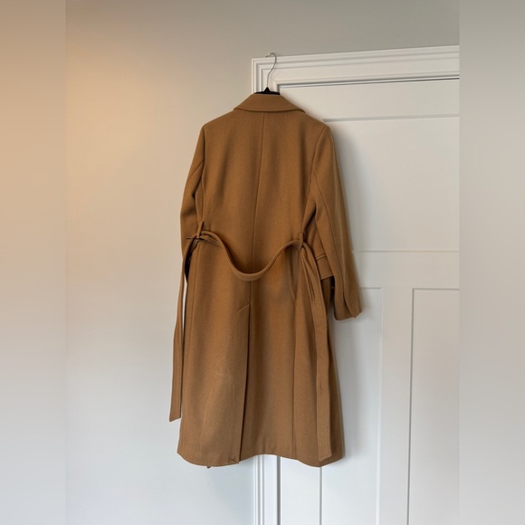 Michael Kors Tan Wool Trench Coat - Picture 5 of 6